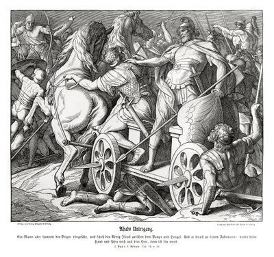Ahabs fall av Julius Schnorr von Carolsfeld