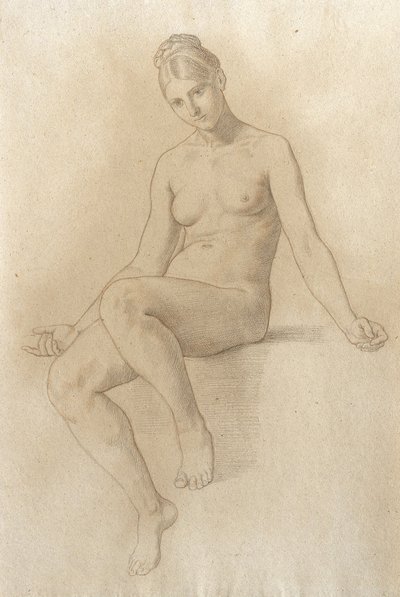 Kvinnlig nakenbild av Julius Schnorr von Carolsfeld