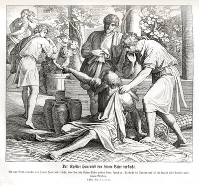 Ham ser sin fars nakenhet, Genesis av Julius Schnorr von Carolsfeld