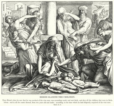 Herodes dödar barnen av Julius Schnorr von Carolsfeld
