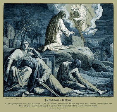 Jesus i Getsemane trädgård, Matteusevangeliet av Julius Schnorr von Carolsfeld