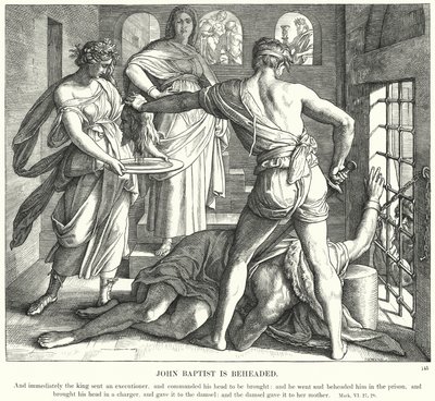 Johannes Baptist halshuggas av Julius Schnorr von Carolsfeld