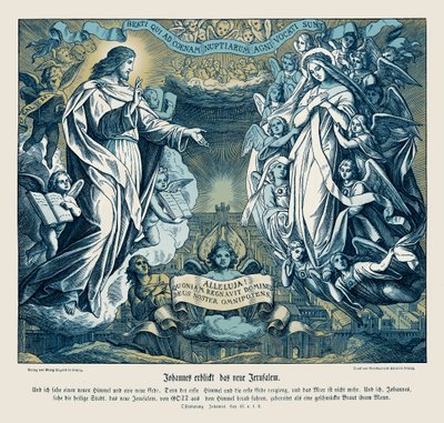 Johannes vision av det nya Jerusalem, Uppenbarelseboken av Julius Schnorr von Carolsfeld