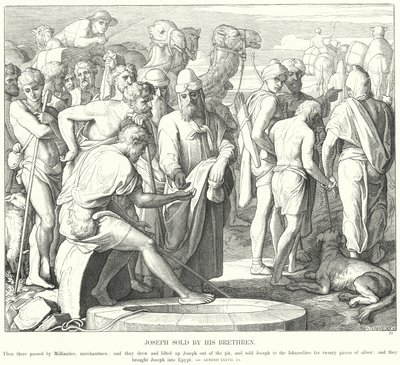 Joseph såld av sina bröder av Julius Schnorr von Carolsfeld