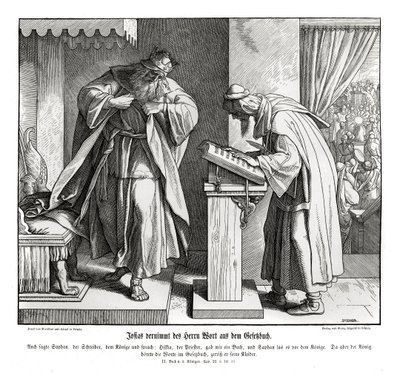 Josia hör lagens ord, 2 Kungl av Julius Schnorr von Carolsfeld