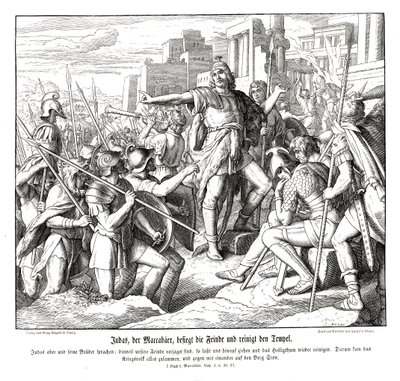 Judas Makkabeer besegrar sina fiender av Julius Schnorr von Carolsfeld