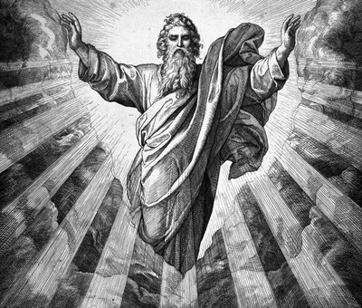 Låt det finnas ljus. Gud och skapelsen av Julius Schnorr von Carolsfeld