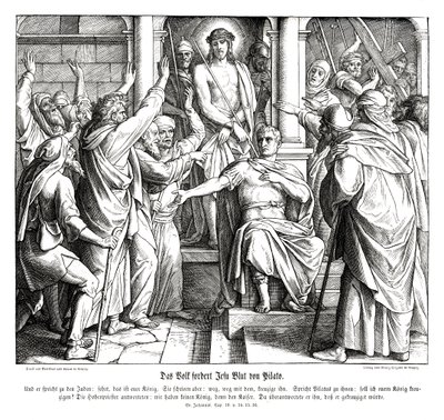 Pontius Pilatus, Johannesevangeliet av Julius Schnorr von Carolsfeld