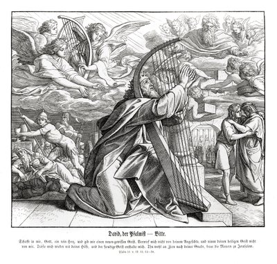 Psalmer - vädjan av Julius Schnorr von Carolsfeld