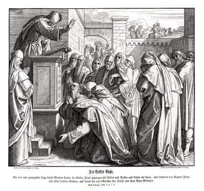 Folkets omvändelse, Nehemja av Julius Schnorr von Carolsfeld