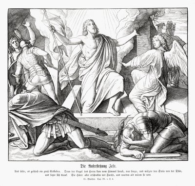 Jesu uppståndelse, Matteusevangeliet av Julius Schnorr von Carolsfeld