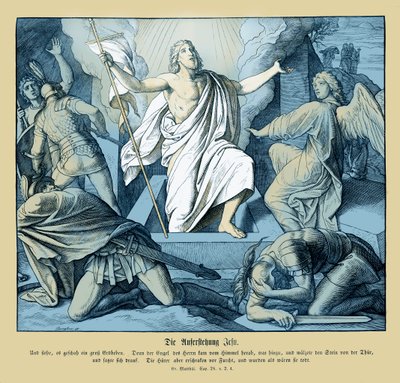 Jesu uppståndelse, Matteusevangeliet av Julius Schnorr von Carolsfeld