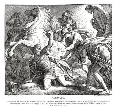 Saulus på vägen till Damaskus, Apostlagärningarna av Julius Schnorr von Carolsfeld