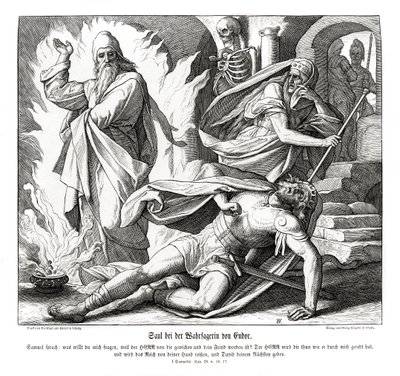 Saul med häxan från Endor av Julius Schnorr von Carolsfeld
