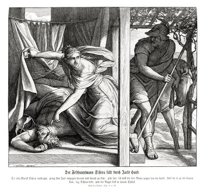 Sisera dödas av Jael, domare av Julius Schnorr von Carolsfeld