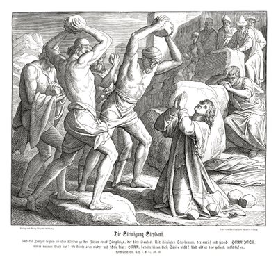 Stening av Stefanus, Apostlagärningarna av Julius Schnorr von Carolsfeld