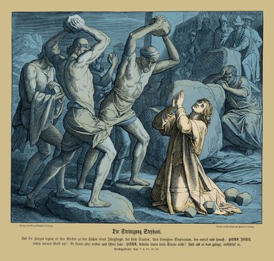 Stening av Stefanus, Apostlagärningarna av Julius Schnorr von Carolsfeld