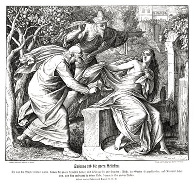 Susanna och de äldre, Susanna och Daniel av Julius Schnorr von Carolsfeld