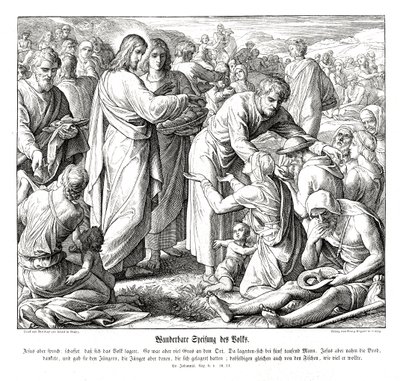 Matningen av de 5000, Johannesevangeliet av Julius Schnorr von Carolsfeld