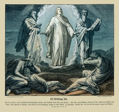 Jesu förvandling, Lukasevangeliet av Julius Schnorr von Carolsfeld