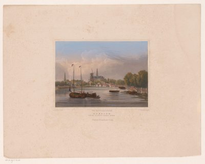 Utsikt över Haarlem Haarlem sett från Noorder-Sparen (titel på objekt) av Julius Umbach