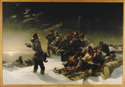 Två österrikiska officerare, Julius von Payer och Karl Weyprecht ... (målning på duk) av Julius Von Payer