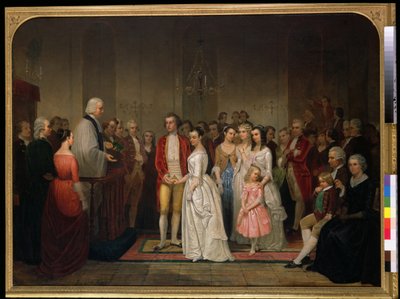 Washingtons äktenskap av Junius Brutus Stearns