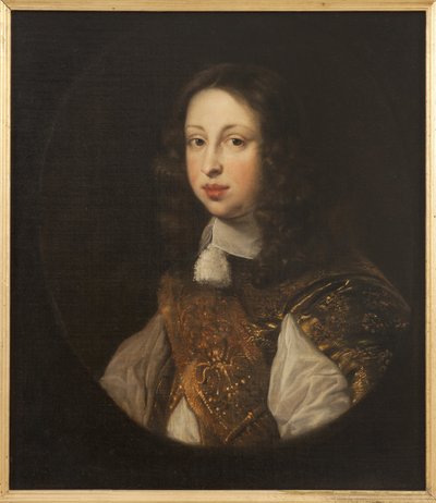Le prince heritier Johann Georg von Schleswig Holstein Gottorp - Porträtt av Johann Georg (1638-1655), arvtagaren till tronen i Holstein-Gottorp, av Ovens, Jurgen (Jurriaen) (1623-1678). Olja på duk. Mått: 68x59 cm. Nationalmuseum Stockholm av Jürgen Ovens