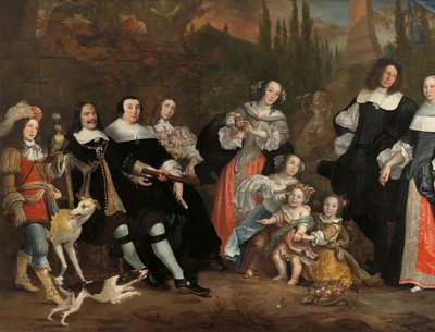 Michiel de Ruyter och hans familj av Juriaen Jacobsz.