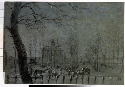 ""Utrechtsporten i Holland"" Kritteckning av Jurriaan Andriessen (1742-1819) 1797 Pushkin Museum, Moskva av Jurriaan Andriessen