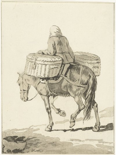 Kvinna på häst av Jurriaan Cootwijck (attributed to)