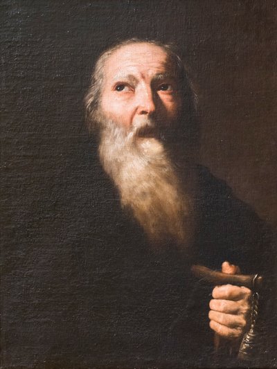 Sankt Antonius Abbe av Jusepe de (1591-1652) Ribera