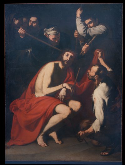 Kristus hånade och krönt med törnen, ca 1638 (olja på duk) av Jusepe de Ribera
