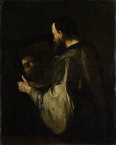Filosof med spegel av Jusepe de Ribera (copy after)