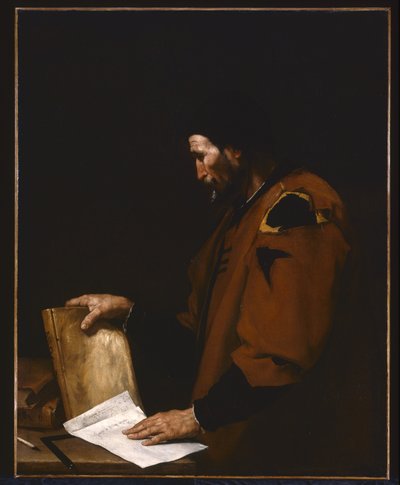Aristoteles (olja på duk) av Jusepe de Ribera