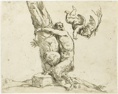 Amor straffar en satyr av Jusepe de Ribera