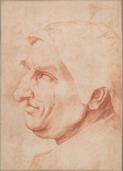En mans huvud av Jusepe de Ribera