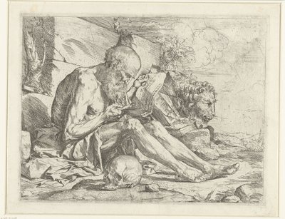 Saint Hieronymus läser av Jusepe de Ribera