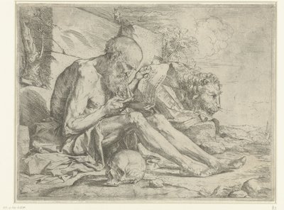 Saint Hieronymus läser av Jusepe de Ribera