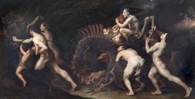 "La Carcasse: a Witch Drawn on the Skelet of a Monster", 1600-talet av Jusepe de Ribera