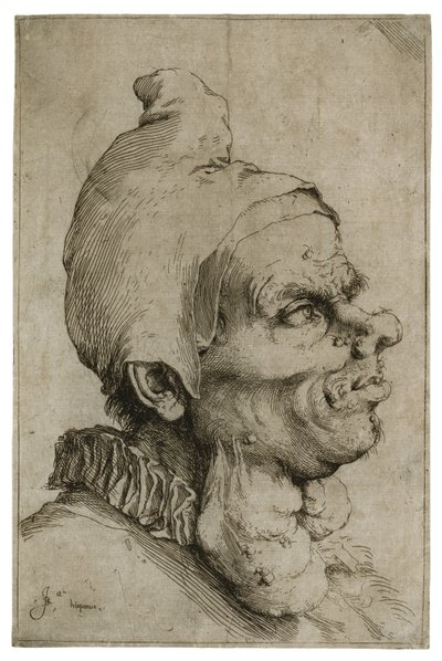 Stort groteskt huvud, c.1622 av Jusepe de Ribera