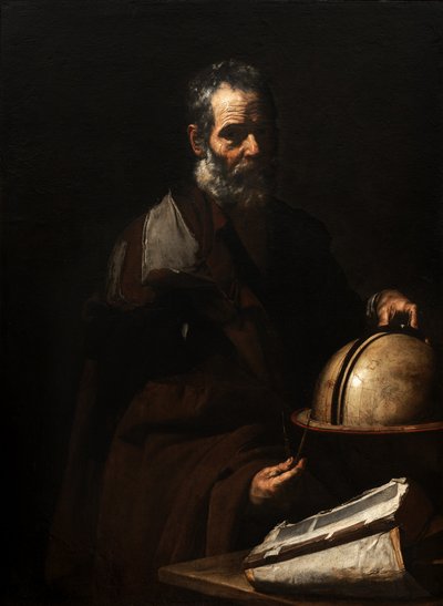 Filosof med en glob (Anaxagoras?) av Jusepe de Ribera