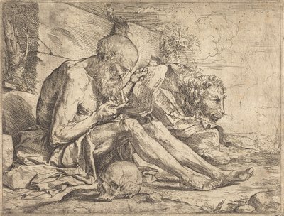 Sankt Hieronymus läser av Jusepe de Ribera