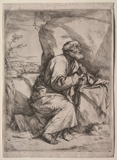 Den ångerfulle St Peter av Jusepe de Ribera