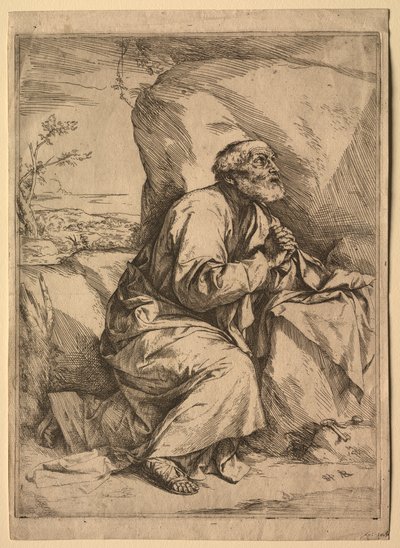Den ångerfulle St Peter. av Jusepe de Ribera