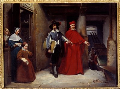 Kardinalen kommer för att hämta målaren Jose de Ribera dit il Spagnoletto l