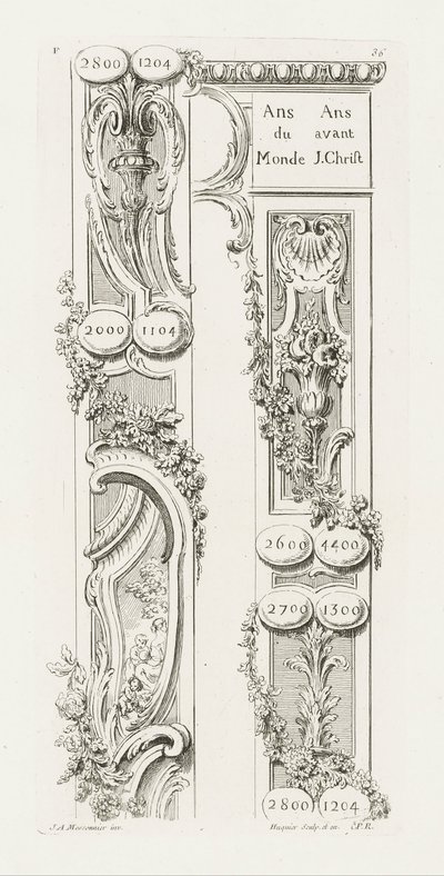 Design av Fragment of the Border av Juste Aurèle Meissonnier