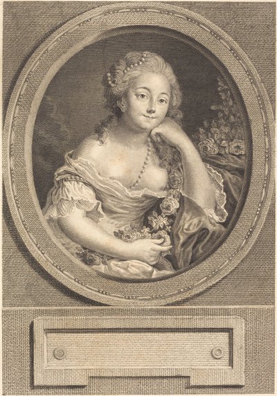 Det lätta plagget av Juste Chevillet after Pierre Antoine Baudouin