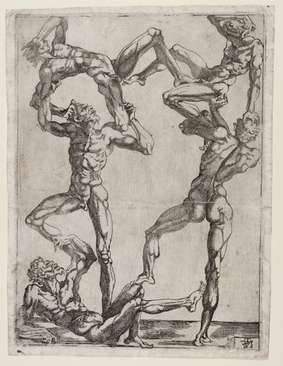 Pyramid of Five Men, ca. 1543. av Juste de Juste