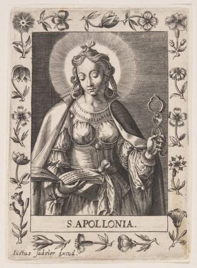 Sankt Apollonia av Justus Sadeler